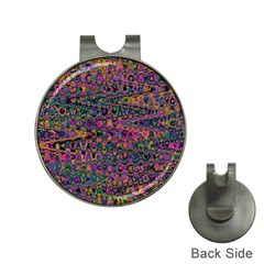 Colorful Bohemian Mosaic Pattern Hat Clips With Golf Markers by SpinnyChairDesigns