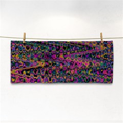 Colorful Bohemian Mosaic Pattern Hand Towel by SpinnyChairDesigns