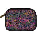 Colorful Bohemian Mosaic Pattern Digital Camera Leather Case Front