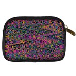 Colorful Bohemian Mosaic Pattern Digital Camera Leather Case Back