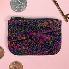 Colorful Bohemian Mosaic Pattern Mini Coin Purse by SpinnyChairDesigns