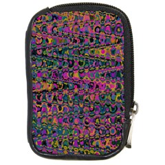 Colorful Bohemian Mosaic Pattern Compact Camera Leather Case by SpinnyChairDesigns