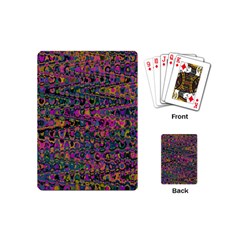 Colorful Bohemian Mosaic Pattern Playing Cards Single Design (mini) by SpinnyChairDesigns