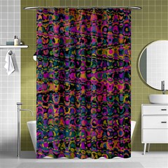 Colorful Bohemian Mosaic Pattern Shower Curtain 48  X 72  (small)  by SpinnyChairDesigns