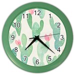 Photography-backdrops-for-baby-pictures-cactus-photo-studio-background-for-birthday-shower-xt-5654 Color Wall Clock Front