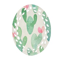 Photography-backdrops-for-baby-pictures-cactus-photo-studio-background-for-birthday-shower-xt-5654 Ornament (oval Filigree) by Sobalvarro