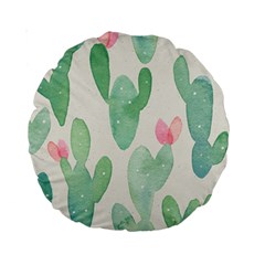 Photography-backdrops-for-baby-pictures-cactus-photo-studio-background-for-birthday-shower-xt-5654 Standard 15  Premium Round Cushions by Sobalvarro