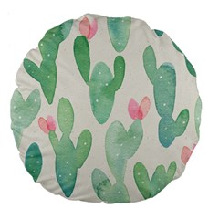 Photography-backdrops-for-baby-pictures-cactus-photo-studio-background-for-birthday-shower-xt-5654 Large 18  Premium Flano Round Cushions by Sobalvarro