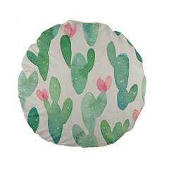 Photography-backdrops-for-baby-pictures-cactus-photo-studio-background-for-birthday-shower-xt-5654 Standard 15  Premium Flano Round Cushions by Sobalvarro