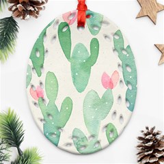 Photography-backdrops-for-baby-pictures-cactus-photo-studio-background-for-birthday-shower-xt-5654 Ornament (oval Filigree) by Sobalvarro