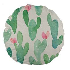 Photography-backdrops-for-baby-pictures-cactus-photo-studio-background-for-birthday-shower-xt-5654 Large 18  Premium Round Cushions by Sobalvarro