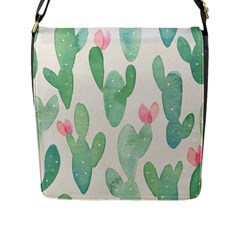 Photography-backdrops-for-baby-pictures-cactus-photo-studio-background-for-birthday-shower-xt-5654 Flap Closure Messenger Bag (l) by Sobalvarro