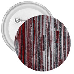 Abstract Grunge Stripes Red White Green 3  Buttons by SpinnyChairDesigns