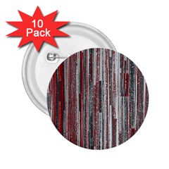 Abstract Grunge Stripes Red White Green 2 25  Buttons (10 Pack)  by SpinnyChairDesigns