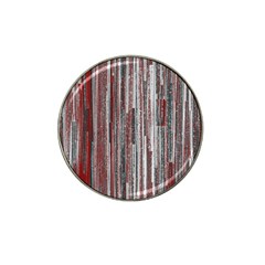 Abstract Grunge Stripes Red White Green Hat Clip Ball Marker (4 Pack) by SpinnyChairDesigns