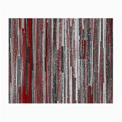 Abstract Grunge Stripes Red White Green Small Glasses Cloth (2 Sides) by SpinnyChairDesigns