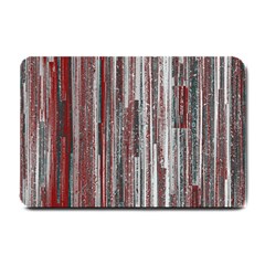 Abstract Grunge Stripes Red White Green Small Doormat  by SpinnyChairDesigns