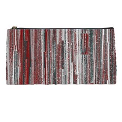 Abstract Grunge Stripes Red White Green Pencil Case by SpinnyChairDesigns