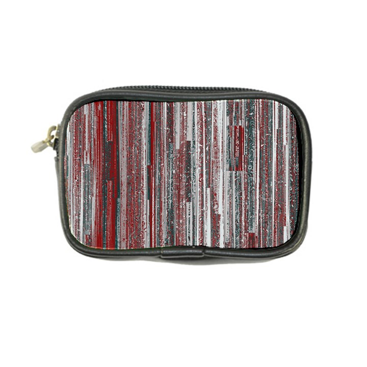 Abstract Grunge Stripes Red White Green Coin Purse