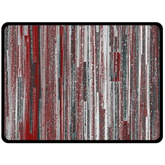 Abstract Grunge Stripes Red White Green Fleece Blanket (large)  by SpinnyChairDesigns