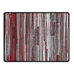 Abstract Grunge Stripes Red White Green Fleece Blanket (small) by SpinnyChairDesigns