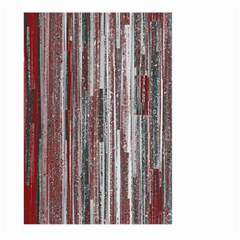 Abstract Grunge Stripes Red White Green Large Garden Flag (two Sides) by SpinnyChairDesigns