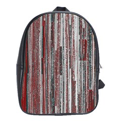 Abstract Grunge Stripes Red White Green School Bag (xl) by SpinnyChairDesigns