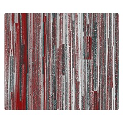 Abstract Grunge Stripes Red White Green Double Sided Flano Blanket (small)  by SpinnyChairDesigns