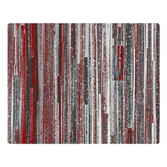 Abstract Grunge Stripes Red White Green Double Sided Flano Blanket (large)  by SpinnyChairDesigns