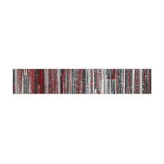 Abstract Grunge Stripes Red White Green Flano Scarf (mini) by SpinnyChairDesigns