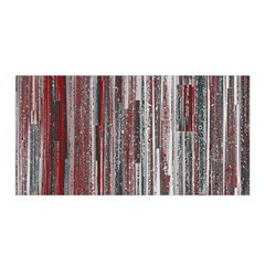 Abstract Grunge Stripes Red White Green Satin Wrap by SpinnyChairDesigns