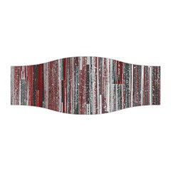 Abstract Grunge Stripes Red White Green Stretchable Headband by SpinnyChairDesigns