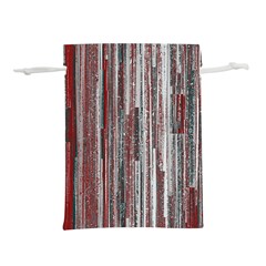 Abstract Grunge Stripes Red White Green Lightweight Drawstring Pouch (s) by SpinnyChairDesigns