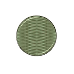 Chive And Olive Stripes Pattern Hat Clip Ball Marker by SpinnyChairDesigns