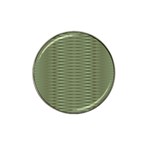 Chive and Olive Stripes Pattern Hat Clip Ball Marker Front