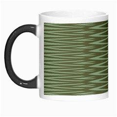 Chive And Olive Stripes Pattern Morph Mugs by SpinnyChairDesigns