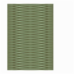 Chive And Olive Stripes Pattern Small Garden Flag (two Sides) by SpinnyChairDesigns