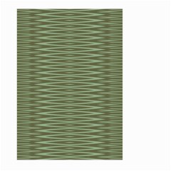 Chive And Olive Stripes Pattern Large Garden Flag (two Sides) by SpinnyChairDesigns