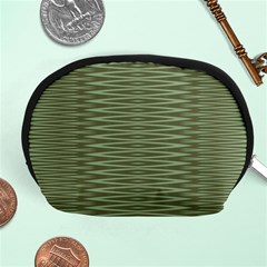 Chive And Olive Stripes Pattern Accessory Pouch (medium) by SpinnyChairDesigns