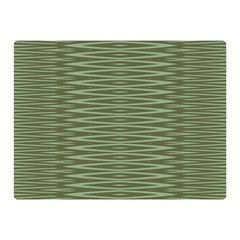 Chive And Olive Stripes Pattern Double Sided Flano Blanket (mini)  by SpinnyChairDesigns