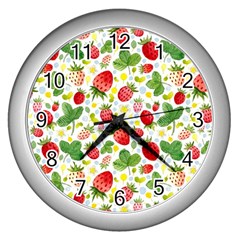 Huayi-vinyl-backdrops-for-photography-strawberry-wall-decoration-photo-backdrop-background-baby-show Wall Clock (silver) by Sobalvarro