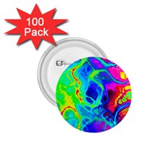 Abstract Art Tie Dye Rainbow 1 75  Buttons (100 Pack)  by SpinnyChairDesigns