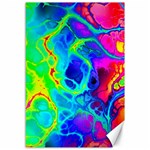 Abstract Art Tie Dye Rainbow Canvas 12  x 18  11.88 x17.36  Canvas - 1