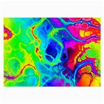 Abstract Art Tie Dye Rainbow Large Glasses Cloth (2 Sides) Front