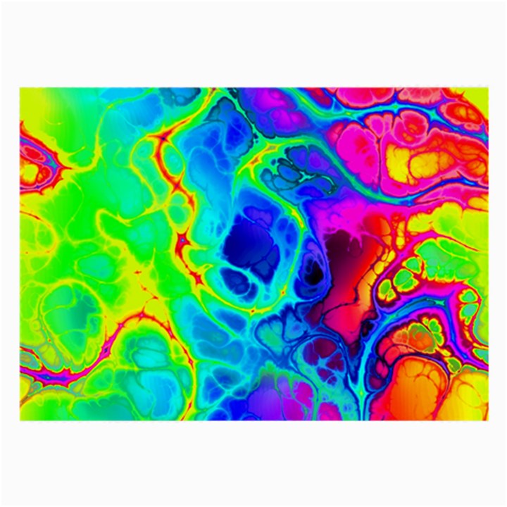 Abstract Art Tie Dye Rainbow Large Glasses Cloth (2 Sides)