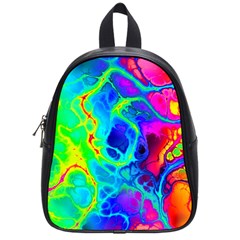 Abstract Art Tie Dye Rainbow School Bag (small) by SpinnyChairDesigns