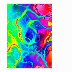 Abstract Art Tie Dye Rainbow Small Garden Flag (two Sides) by SpinnyChairDesigns