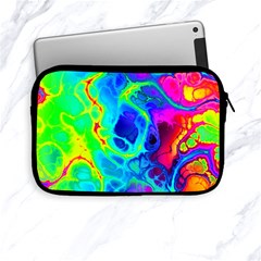 Abstract Art Tie Dye Rainbow Apple Ipad Mini Zipper Cases by SpinnyChairDesigns