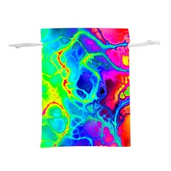 Abstract Art Tie Dye Rainbow Lightweight Drawstring Pouch (l) by SpinnyChairDesigns