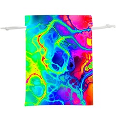 Abstract Art Tie Dye Rainbow  Lightweight Drawstring Pouch (xl) by SpinnyChairDesigns